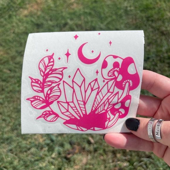 Crystal Mushrooms Vinyl Decal - Picture 4 of 10